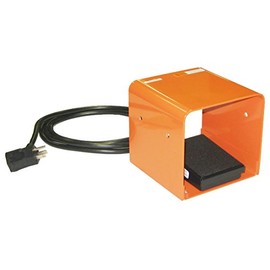 SSC Controls S100-1501-G Foot Switch with Guard, Electrical, Momentary Action, 8-ft Cable with Piggyback Plug (3-Pronged), Made in USA