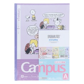 Sunstar Stationery S2691655 Snoopy Notebook, Campus Note Dot, Snoopy
