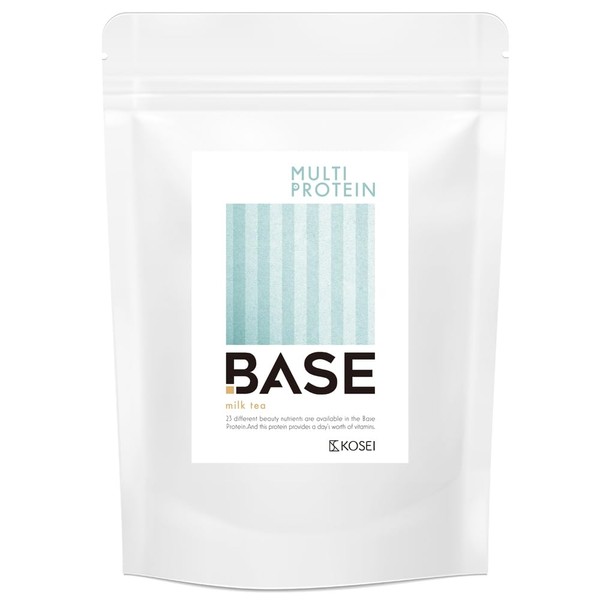 Kosei Protein, Base, 17.6 oz (500 g), Multi-Protein, Beauty, Diet, Soy, Vitamins, Mineral, Flavor, Sports, Large Capacity, Amino Acid, Food Flavor (Milk Tea)