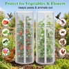 2 Pcs 57"X15.7" Round Tomato Netting with Zipper, Insect Bird