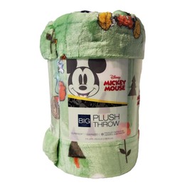 The Big One Throw Blanket Plush Super Soft Warm Cozy for Living Room 60 x 72 inches Oversized (Mouse Camping)