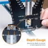 POWERTEC Universal 5-in-1 Step Depth Gauge for Measuring Chisel Angles,