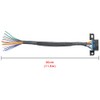YAODHAOD OBD2 16Pin weiblich zu öffnen Kabel Flecht Dash Port
