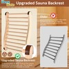 KlenzMate 2 Pcs Upgraded Sauna Backrest, 20" Sauna Accessories, S-Shaped