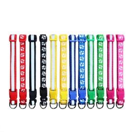 Rypet Puppy ID Collars 12 Pcs - Soft Nylon Adjustable Reflective Identification Collars for Newborn Pets