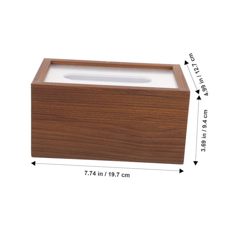 WOONEKY Rectangular Tissue Box Holder for Desktop Simple Design for