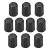 uxcell 10pcs, 6mm D Type Potentiometer Control Knobs for Electric Guitar Volume Tone Knobs Black