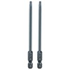 sourcing map 2pcs T15 Torx Screwdriver Bit 1/4" Hex Shank