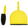 Jantex Soft Dustpan and Brush Set, Yellow, 220mm Wide, Colour