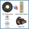 Heavy Duty Metal Lighted Doorbell Push Button, 2inch Black Round