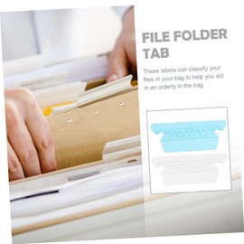 Pack of 20 Index Dividers for Suspension Files and Inserts, Removable Tabs for Folders, Frames for Hanging Files, Plastic Tabs for Hanging Files Operitacx