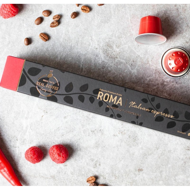 Strong Coffee Variety Pack: 100 Nespresso Compatible Pods. Test-Winning Capsules.