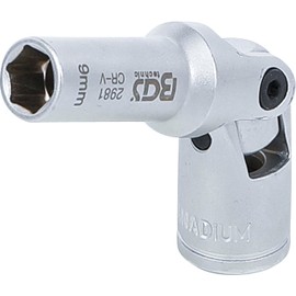 Joint Socket for Glow Plugs, 3/8' Drive, 9 mm