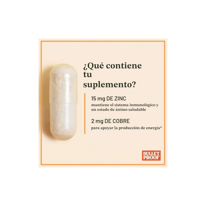 Bulletproof Zinc with Copper, Reliable and Quick Source of Energy