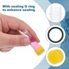 PATIKIL 1mL Plastic Test Tubes 36pcs Freezing Test Tubes Graduate