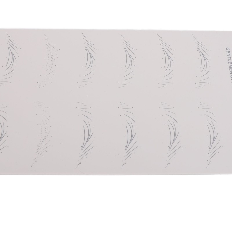 5Pcs Double Sided Microblading Practice Skin Soft Silicone Eyebrow Tattoos