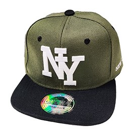J26 Kids' Snapback USA Cap Teenie Cap Baseball Cap Trucker Cap Sport NY, Green / Black