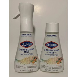 Clorox Disinfecting Lemongrass Mandarin MultiSurface Mist Spray W/Refill-16oz
