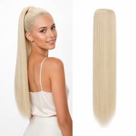 CAISHA 22" Drawstring Ponytail Synthetic Straight Platinum Blonde PH514