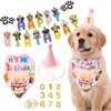 Dog Birthday Party Supplies Set,Birthday Bandana,Boy Girl Dog Birthday Hat