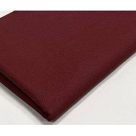 A-Express Plain Cotton Fabric - 60 Inches 150cm Extra Wide Per Metre - 150 GSM Viscose Material - for Clothing, Quilting, Curtain Lining, Sheeting, Costume, Dress, Bedding - Maroon Half Meter