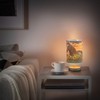 Qilmy Sunflowers and Horses Bedside Touch Lamp,Small Table lamp for