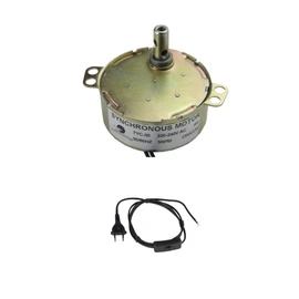 CHANCS TYC-50 Synchronous Motor Motorized 220V 5-6RPM with Inline Foot Pressure Lamp Power Cord with Foot Switch 1.8m for Turntable