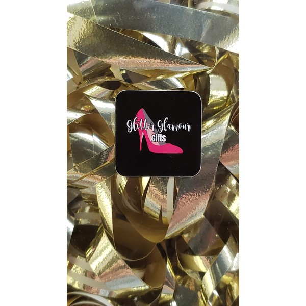 Twelve (12) Curly Bows - Dazzling High Glossy Gift Bows Elegant Bouncy Easy (Gold)