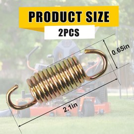 YRZHKS 034-9080-00 Transaxle Spring, Mower Parts Fit for Bad Boy Mowers 15981 ZT Elite and 2011 BadBoy MZ, Replaceable Lawn Mower Spring, Gold Transaxle Spring, 2-Pack
