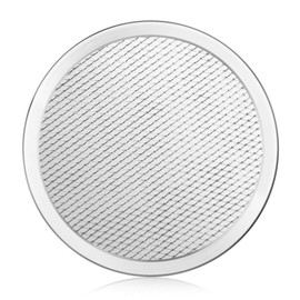 New Star Foodservice 50936 Restaurant-Grade Aluminum Pizza Baking Screen, Seamless, 8-Inch, Pack of 6