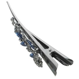 DECHOUS Large Crystal Rhinestone Hair Clip for Women Vintage Alligator Duckbill Barrette Glitter Decorative Hair Accessory Lightweight and Strong Design