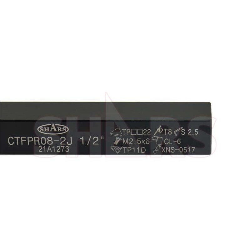 SHARS 1/2" X 3-1/2" RH Right Hand CTFP Indexable Turning