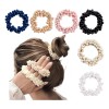 Scrunchies Elásticas Para El Cabello Perlas Niñas Mujer 6uds Juego