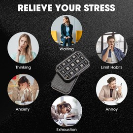 Sunny Power Fidget Slider,Metal Poker Push Card, Portable Stress Relief Toy for Adults, Fidget Toys for Anxiety ADHD Metal Sensory Toy, for Boyfriends Hand Spinners for Office Use