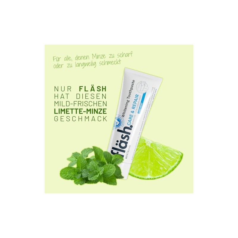 fläsh Lime Mint: Whitening Toothpaste | Daily Care for White