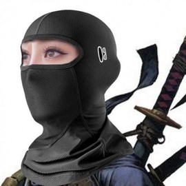 EA Popular Ninja Black Balaclava Hood and Neck Warmer Neck Style