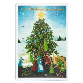 Crottendorfer Advent Calendar – 24 Fragrances – Portrait Format (21 x 30 cm) – Crottendorfer Incense Cones for Christmas – Incense Smoker Accessories – With Frankincense, Myrrh, Cinnamon, Vanilla, Fir