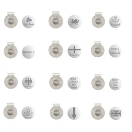 Ashton and Finch Magnetic Golf Ball Marker and Hat Clip | Putting Gifts | Golf Gift Putting Accessories For Men | Polished Golf Ball Marker and Hat Clip | Golf Gifts for Men (Best Mum By Par)