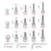 YIXISI 267 Pieces M4 M5 M6 Stainless Steel Hex Screws