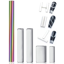 HYWWPFLAY 5 Pieces Cat Eye Magnet for Nails Extra Large Cylindrical Cat Eye Nail Magnet Magnetic Magnets Wood Cat Eye Nail Polish Magnet Stick Cat Eye Magnetic Nail Tool for DIY Home, Salon, Studio