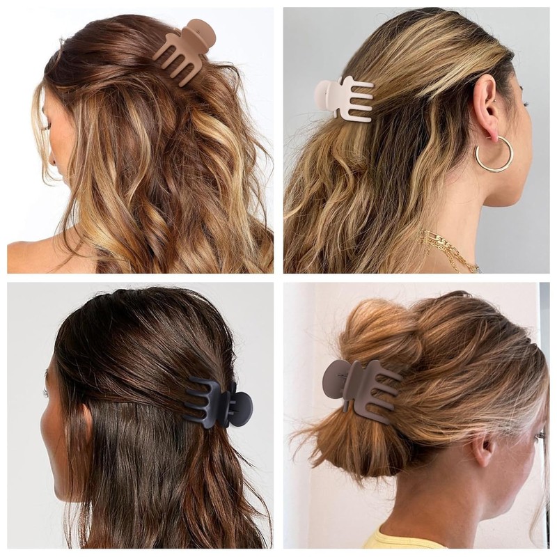 HFLYJPYW 8 Pcs Medium Hair Clips for Women Girls -