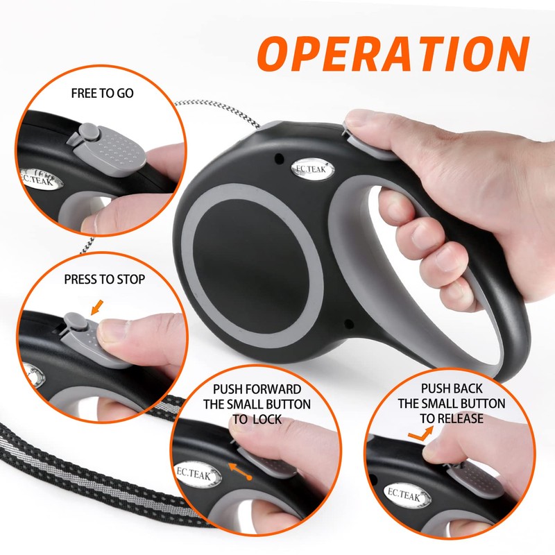 Retractable Dog Leash, 30 FT/ 20 FT Dog Walking Leash