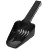 Black Plastic Slotted Ice Scoop, Each