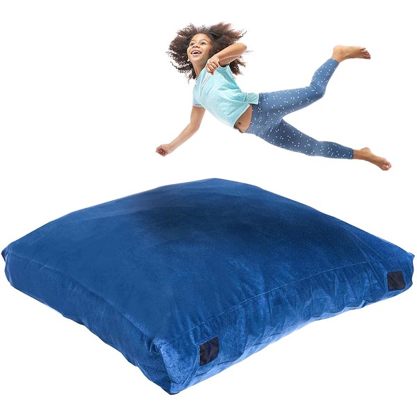 Milliard Crash Pad, Sensory Pad with Foam Blocks for Kids and Adults with Washable Cover (5 feet x 5 feet)