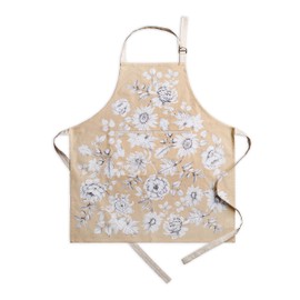 Maison d' Hermine Pretty Autumn 100% Cotton 1 Piece Kitchen Apron with an Adjustable Neck & Hidden Centre Pocket with Long Ties for Women | Men | Chef | Thanksgiving/Christmas 70 cm x 85 cm