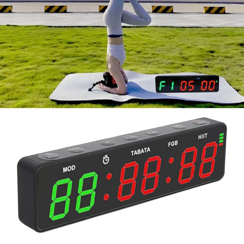 Gym Timer, Training Interval Timer, Stopwatch, Countdown, Large Digital Wall