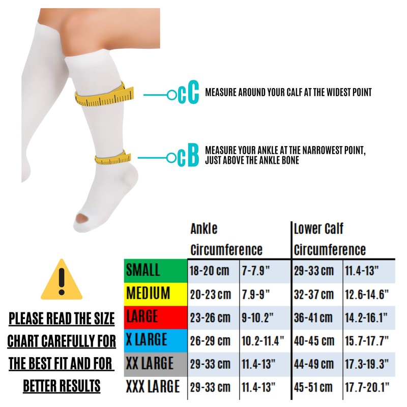 Medias de compresión antiembolismo, calcetines de manguera unisex hasta la