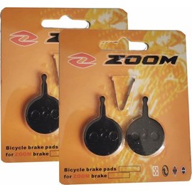 Bicycle Brake Pads for Zoom Brake, 2 Pairs, Semi-Metal Disc Pads