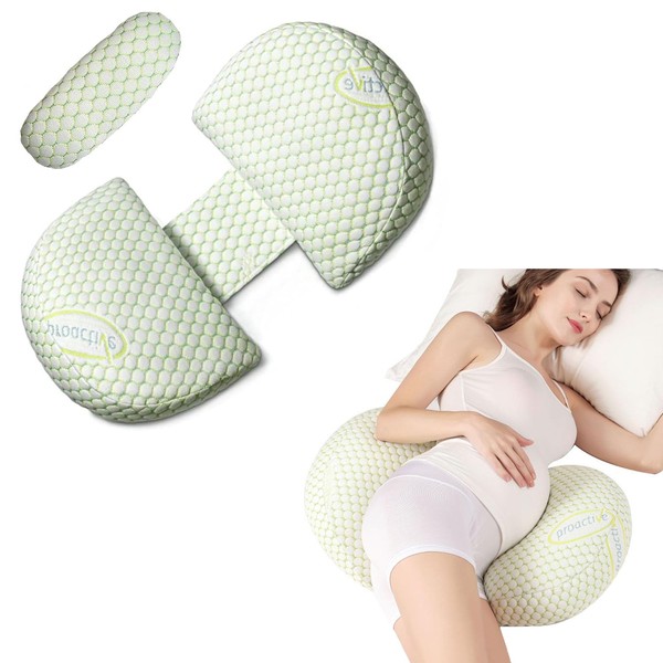 Duscdesp U Shaped Pregnancy Pillows for Sleeping,Adjustable Maternity Pillow,Detachable Maternity