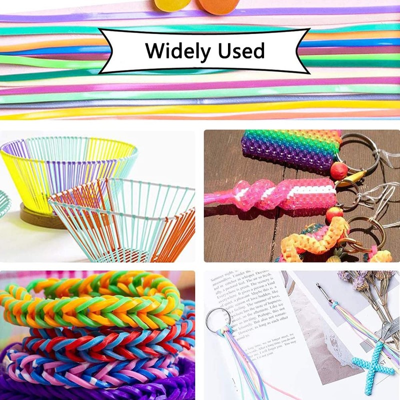 20 Bundles Scoubidou Craft Set, Scoubidou Braided Cords, Scoubidou Ribbons,